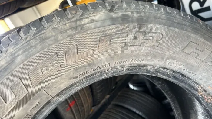 Pneu 265/60/18 Dueler HT 88% Vida util.