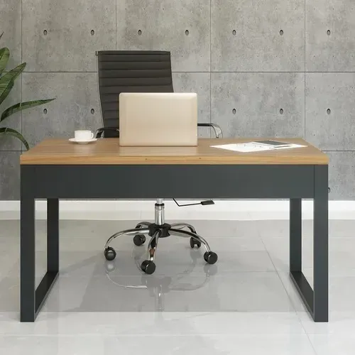 Mesa Escritorio Industrial Freijo Preto Fosco Pradel