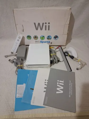 nintendo wii na caixa des bloqueado chip e soft