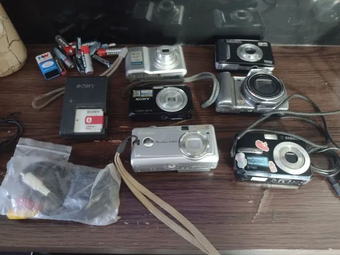 Máquina fotográfica para peças 