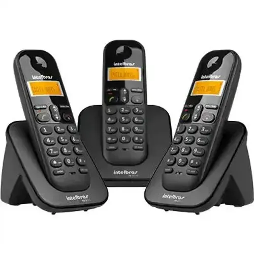 3 Telefones Fixos Sem Fio Intelbras - Novos