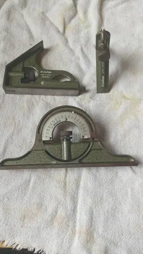 3 Esquadros Combinados 12 180-907b - Mitutoyo