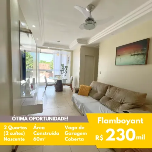 FIT - Venda - Apto. Flamboyant - 2 Quartos (2 suítes) - Nascente