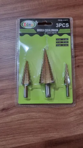 Kit brocas escalonada para metal