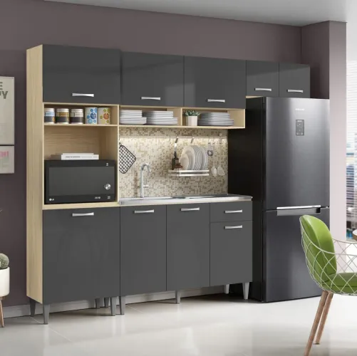 Cozinha Aurora 2,49 cm Pronta Entrega