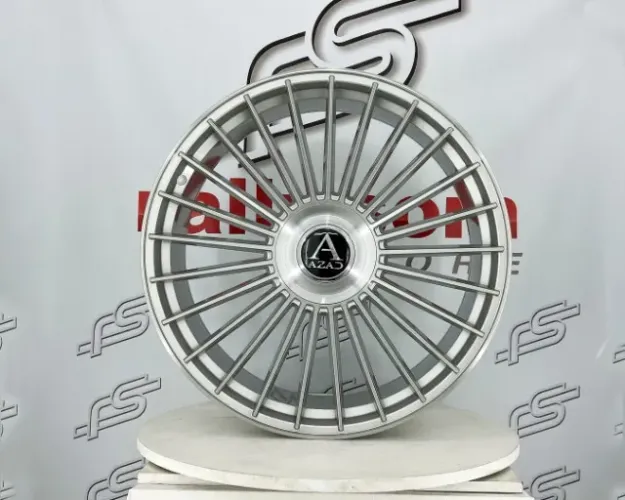 Jogo de Roda Azad Wheels AZ2551 Prata Blank - 24x10 Offset 10 (Nv)
