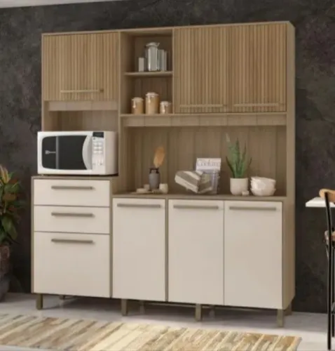 Armário De Cozinha 8 Portas 2 Gavetas Novo entregamos