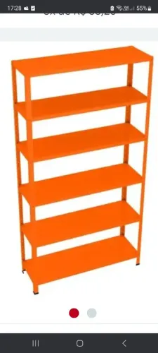 Estante de Metal 2 em 1 na cor cinza.( só novas )Lê a Descrição