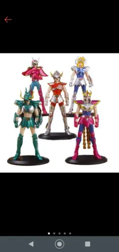 5 Action Figures Cavaleiros do Zodíaco - Saint Seiya