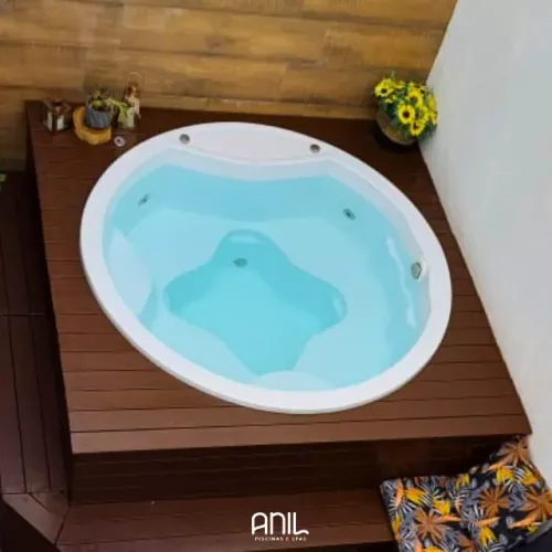 Spa ofuro redondo 4 lugares com bomba e aquecedor - mais de 35 anos de mercado