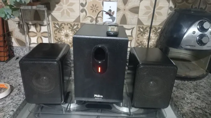 Home theather Pht510 Philco Subwoofer ativo 2 caixas
