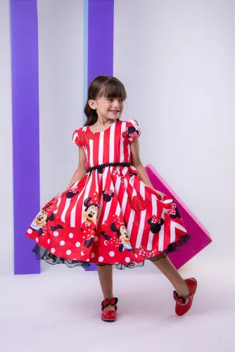 Vestidos Infantil aniversário Minnie 
