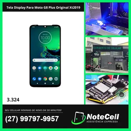Tela Display Para Moto G8 Plus Original Xt2019- Instalação Expressa Em 30 Minutos!
