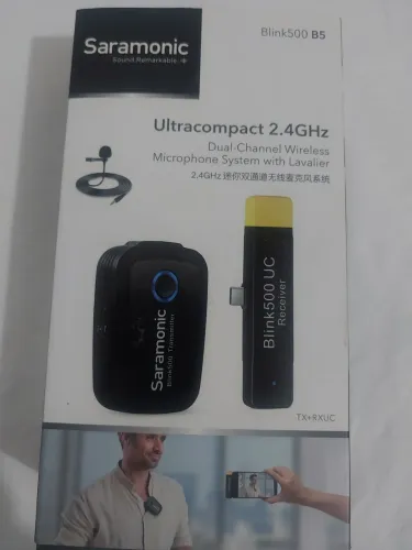 Microfone Sem Fio Saramonic Blink 500 B5 - Novo
