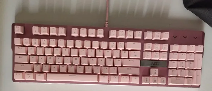 Teclado rosa