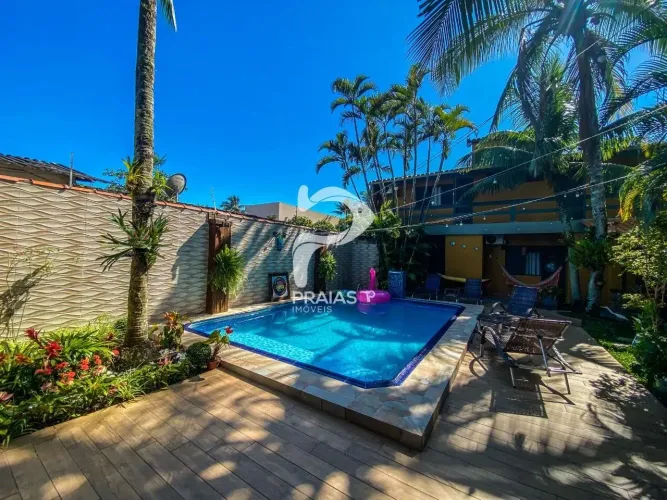 Casa com piscina, 9 dormitórios, Praia de Pernambuco, Guarujá