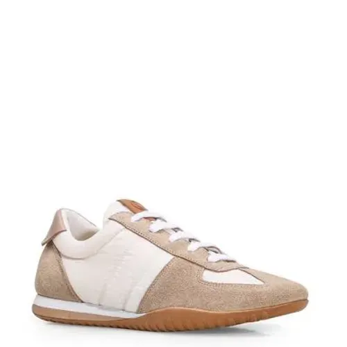 Tênis Corello (Novo) Retrô - Couro Bege/Nylon Off White 37