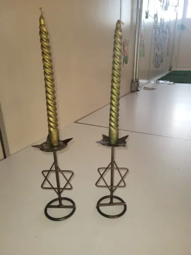 Castiçal Estrela de Davi (01 par)