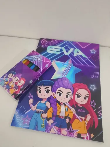 Kit de colorir guerreiras do kpop 