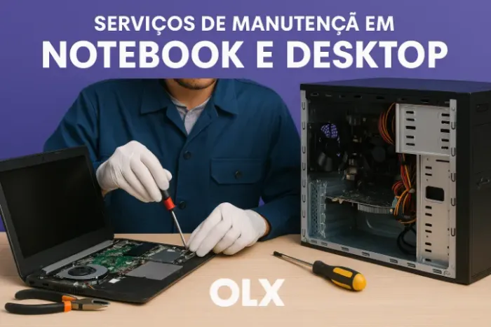Manutenção em Notebook e Desktop - Formatação, Upgrades e Reparo de Carcaça!