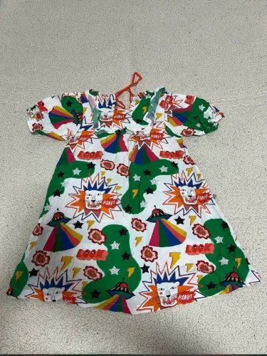 Vestido Infantil Estampado Divertido