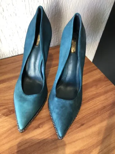 Sapatos de Salto Alto Azul - Tamanho 36