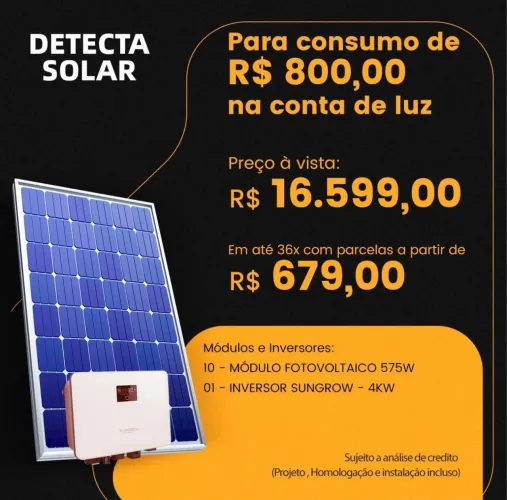 Vendo kit energia solar para consumo de 800$