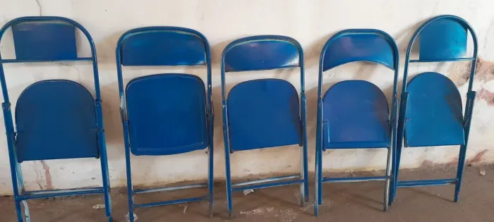 Cadeiras Dobráveis Azuis