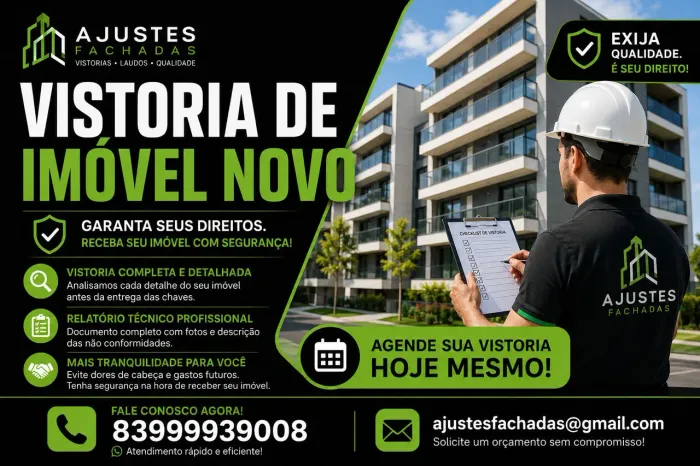 Vistoria de imóveis novos 