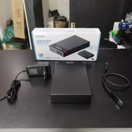 Case gaveta para hd/SSD Sata externo 2.5 e 3.5 exbom