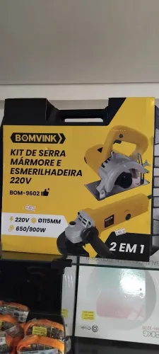 Kit serra mármore e esmerilhadeira