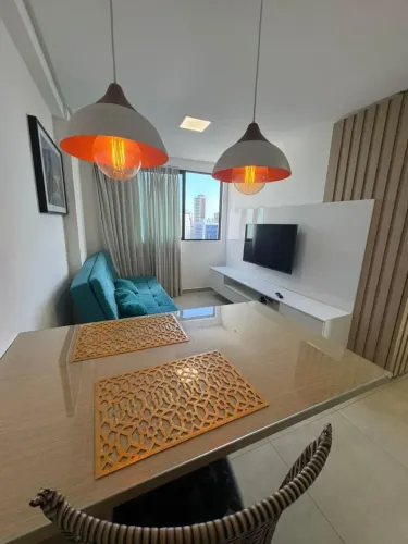 Apartamento novo, nascente, 1 quarto, andar alto, mobiliado e decorado, pró. ao parque da