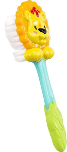 Sassy escova aderência macia Jungle 0+ meses cerdas macias na escova