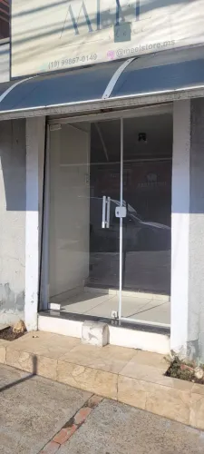 Porta de vidro para comércio