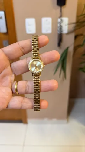 Relógio Feminino Mini Orient Dourado FGSS0214 C1KX