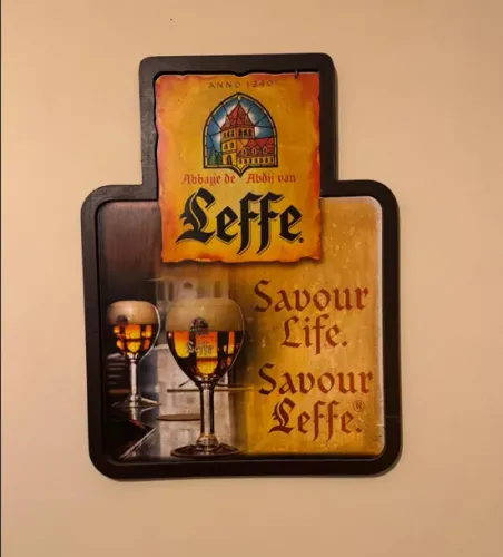 Quadro Decorativo Original Leffe Cerveja Belga PDV