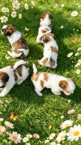Minis shitzus europeus fêmeas e machos