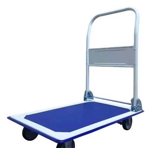 Carrinho plataforma de carga dobrável em aço carbono 150kg