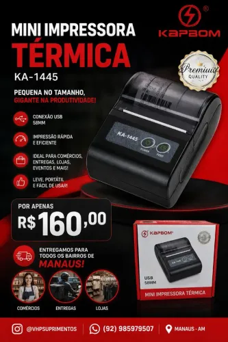 Mini Impressora Térmica ( Trabalhamos Com Entregas )