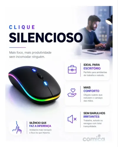 MOUSE SEM FIO WIRELESS. 