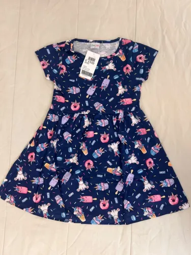 Vestido Unicórnio Azul Marinho Fortun Tamanho 6