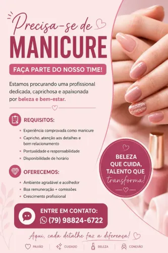 Vaga para Manicure