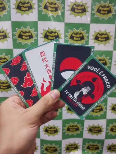 Adesivo Película para Cartões Akatsuki Hokage Uchiha Madara Uzumaki - NerdDog Store