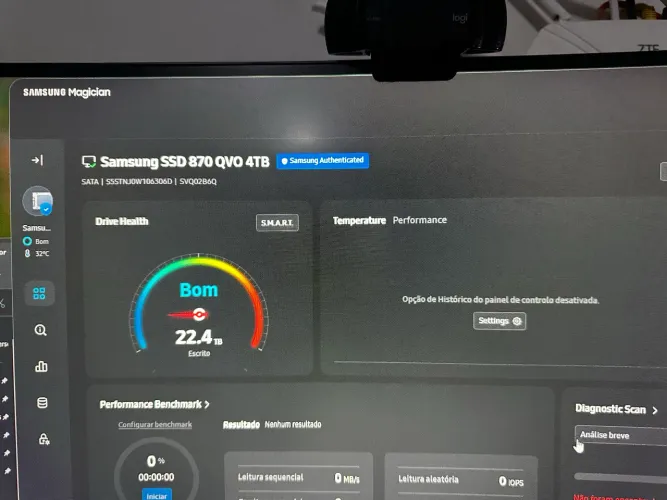 SSD Samsung 870 QVO 4TB SATA III - Excelente estado