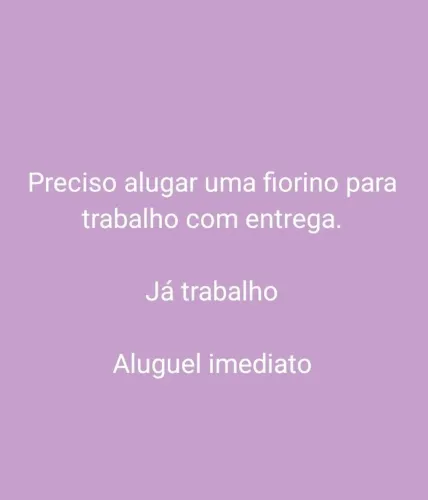 Procuro carro utilitario para locação 
