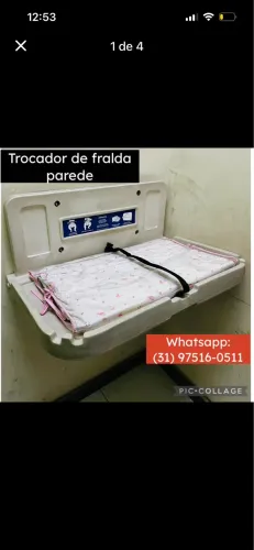Trocador de Fraldas, Fixação na Parede