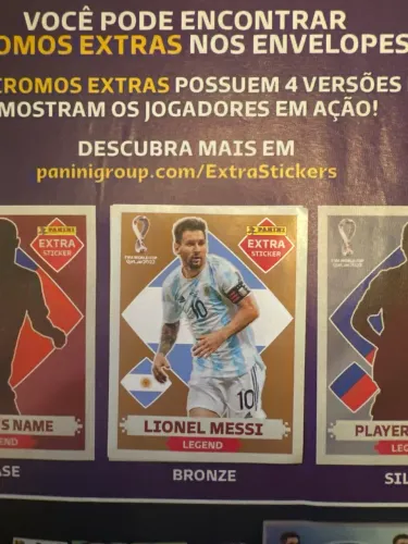 tuma chamar bastante atenção é: ? VENDO: Carta Messi Bronze - Copa do Mundo 2022.