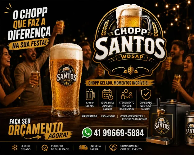 Chopp para festas e eventos  30 e 40 litros 