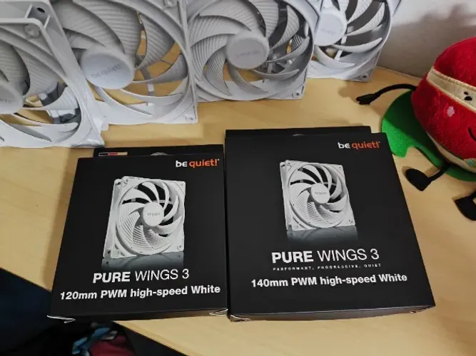 Ventoinhas Be Quiet Pure Wings 3. Silêncio total. 3x 140mm + 2x 120mm + Controladora Kabum