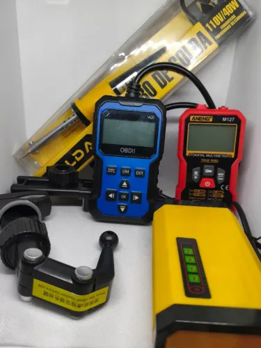 Kit automotivo e manutenção elétrica +suporte articulado de brinde